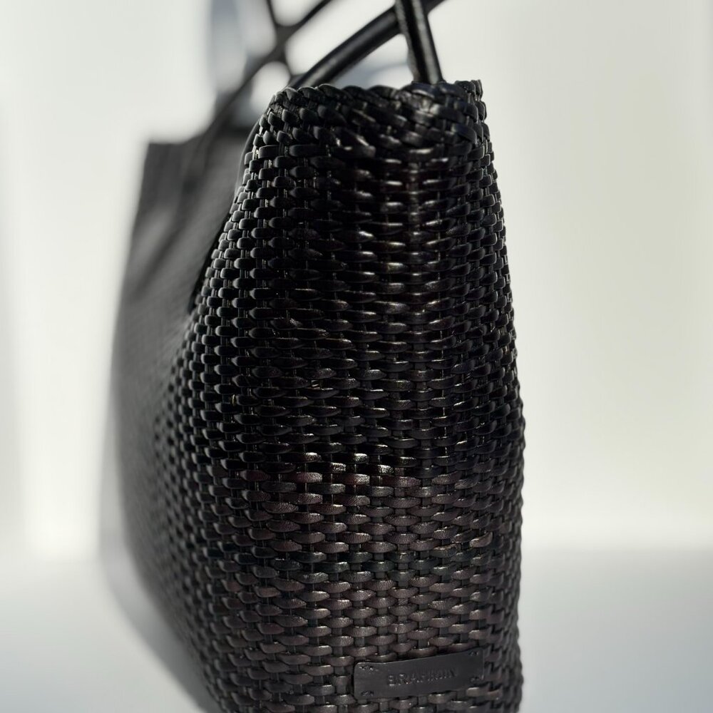 Brahmin X- Large Woven Leather Tote - Picture 3 of 7